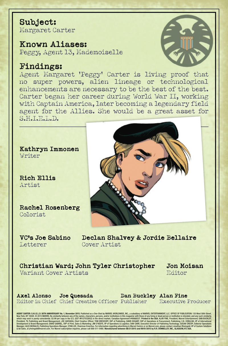 Illustration for article titled Exclusive Marvel preview: Peggy gets Asgardian assistance in Agent Carter #1